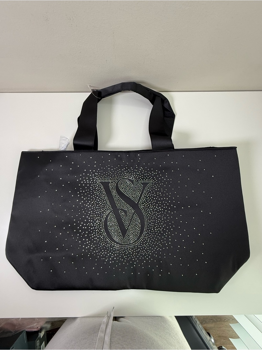 Victoria's Secret | Rhinestone Tote Bag | Black | Large - Picture 2 of 10